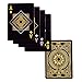 Brybelly Blind Tiger Prohibition & Speakeasy Themed Black & Gold Custom Deck of Playing Cards - Plastic-Coated, Standard Index, Poker Size