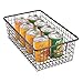 mDesign Metal Wire Food Storage Basket Organizer with Handles for Organizing Kitchen Cabinets, Pantry Shelf, Bathroom, Laundry Room, Closets, Garage - Omni Collection - 2 Pack - Bronze
