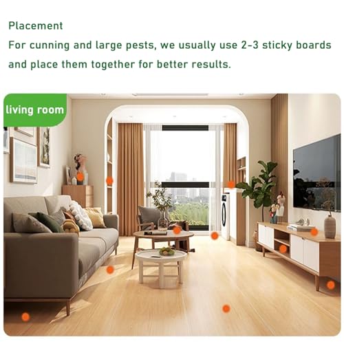 6 Pack Large Mouse Trap with Strong Stickiness, Rat Trap Sticky Pad Board for Household Indoor Home Kitchen Garden Sticky Traps，Easy to Set and Use, Glue Traps for mice
