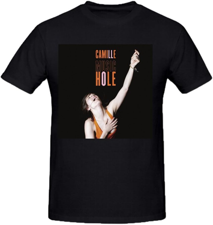 Jstmon Camille Music Hole Mens Sexy Tee Shirts O Neck