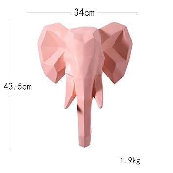 Amazoncom Pnygjhbg Deer Head Wall Hanging Art Elephant