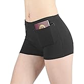 Pocket Pantie for Women, Travel Underwear with Secret Pocket Panties Women's, X-Large Size 2 Packs (Black)