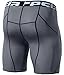 TSLA Men's Athletic Compression Shorts, Sports Performance Active Cool Dry Running Tights, Zero Grey, Large