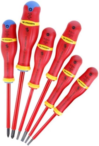Facom Advej6pb 15235 Jeu De 6 Tournevis Isoles 1000v Protwist Advej6pb Pour Travaux Sous Tension Jusqu A 1000v Amazon Fr Bricolage