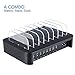 Nexgadget Detachable Universal Multi-Port USB Charging Station, 50W 8-Port USB Charging Dock