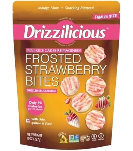 Amazon.com: Drizzilicious Mini Flavored Rice Cakes Salted Caramel