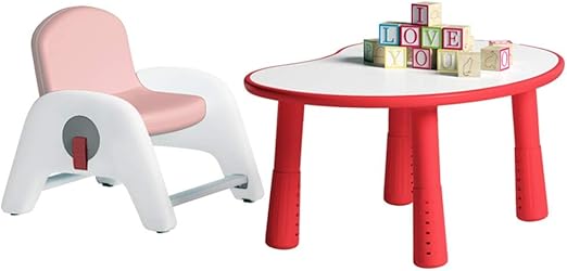 Amazon Com Juego De Mesa Y Sillas Para Ninos Mesa De Dibujos Animados De Juguete Mesa Pequena Multifuncion Mesa De Juegos Para Jardin De Infantes Mesa Y Silla 1 Mesa Y 1 Silla
