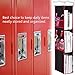 StorageWorks 3-Shelf Hanging Locker Organizer, Durable Polyester Canvas, Black with Red Trim, 36