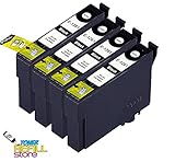 4 pack of Epson T126120 Black Replacement Ink Cartridges (T126 Black) for the Epson: Stylus NX330 NX430 WorkForce 3540 7010 7510 7520 60 435 520 545 630 633 635 645 840 845 by Northland Wholesale