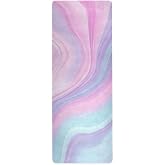 ZOEO Rainbow Unicorn Marble Yoga Mat Non Slip Thick Kids Eco Friendly Rubber Workout Foldable Yoga Mat Women Exercise
