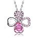 NEEMODA Necklace for Women Crystal Pendant Four-Leaf Clover Flower Jewelry Gifts for Her