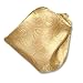 Vesuvio Napoli Gold Paisley Design Handkerchief Pocket Square Hanky Men's Handkerchiefs, 10x10 Inches