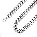 Monily High Polished 6-11MM Curb Chain Stainless Steel Link Necklace Jewelry for Mens Womens 16-36