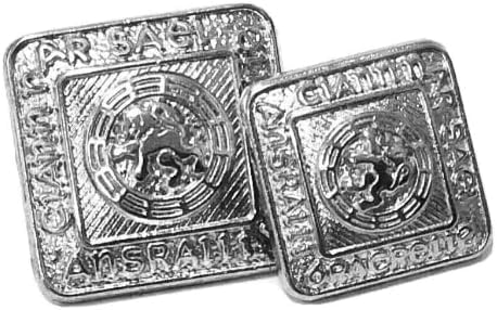 Silver Scottish Kilt Buttons Small Size 14mm Pack of 6, 10 and 20 Shank Buttons (10)