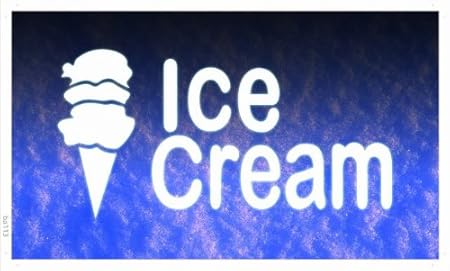 Werbeplane Ba113 Open Ice Cream Bar Cafe Mini Plane Banner 90 X
