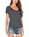 Blooming Jelly Women's Sexy Backless Short Sleeve Top Back Knot Casual Shirt Tee, Grey, Medium