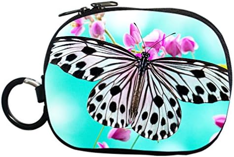 JIUDUIDODO Custom Pretty Butterfly Coin Purse Clutch Handbag for Cash Cellphone Credit Card Make up Bag