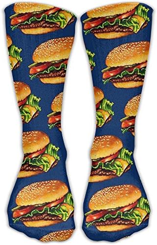 Cheeseburger Unisex Crew Socks Casual Crew Socks Funny Novelty Socks