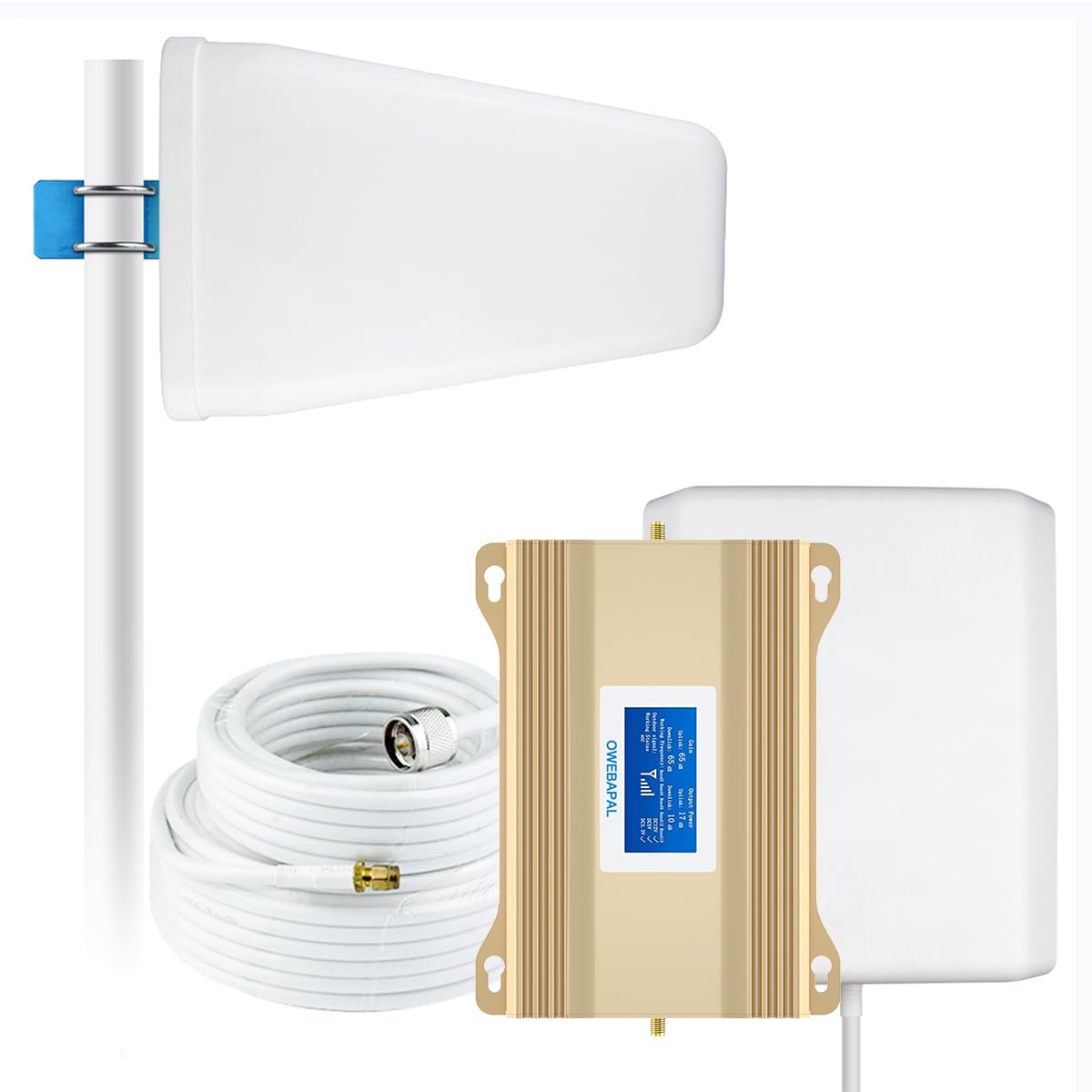 Photo 1 of Verizon Cell Phone Signal Booster T Mobile ATT Cell Phone Booster Extender 5G 4G LTE Band 13,12,17,5,4, 2 Verizon T Mobile AT&T Signal Booster Cellular Booster Repeater for Home 5000sq.ft.