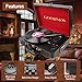 GOODNEW Vinyl Record Player Turntable, Built in Speakers, Support Headphone & RCA Outputand AUX (3.5mm) Input Jack & Bluetooth Connectionthumb 3