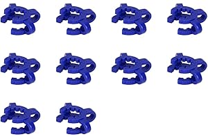 Labasics Plastic Joint Clips, 10 pcs 19 mm Lab Keck Clamp #19 Keck Clips for 19/22 Joint Glass Standard Conical Interface Cli