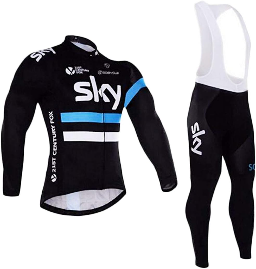 ZCFXJiTuanYZ Outdoor Sports Jersey Suit Sportswear Bicycle Long-sleeved Jersey + Trousers breathable quick-drying Men's Spring/Autumn/Winter