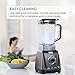 eufy MiracleBlend D1, Perfect for Smoothies, 1200W, High-Speed Blending, Professional Grade, Automatic Cleaning Mode, 50 oz, Black+Grey, Includes Recipe Book and BPA-Free Vacuum Cup (50 Oz)