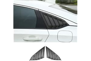 TKREENO for Honda Accord 2018 2019 2020 2021 2022 Rear Side Window Louver Decorate Cover Rear Air Vent Window Louvers Blinds Covers Auto Accessories (Matte Black)
