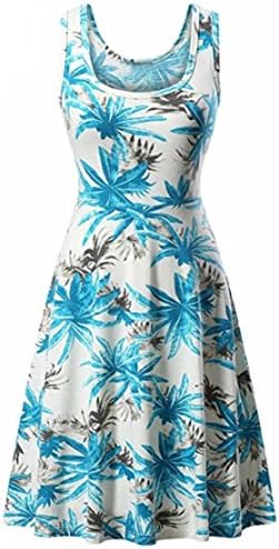 Bringbring Womens Sleeveless Summer A Line Casual Dresses