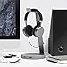 Satechi Aluminum USB Headphone Stand Holder with 3 USB 3.0 Ports & 3.5mm AUX Port - Universal Fit - Compatible, Bose, Sony, Beats, JBL, Panasonic, AKG (V1, Space Gray)