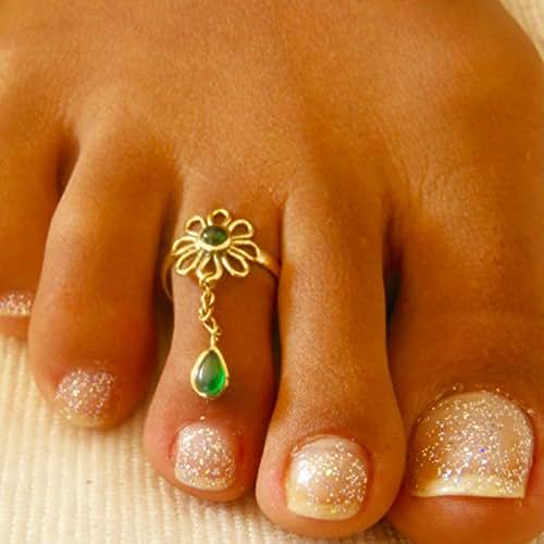 Toe Ring Brass Toe Ring Adjusable Toe Ring Foot