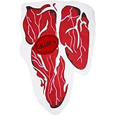 Vobumix Funny Steak Printed Costume Food Cosplay Outfit Halloween Party Play Jumpsuit Couple Dress Up Costume for Carnival Party
