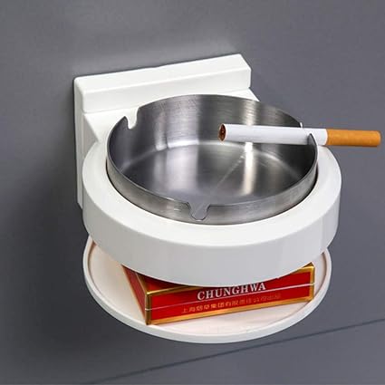 Qywj Windaschenbecher Aus Edelstahl Wand Aschenbecher Fur Badezimmer Mit Saugnapf Abnehmbares Design Aschenbecher In Toilettenform Fur Die Bar Im Home Office Bereich Amazon De Kuche Haushalt