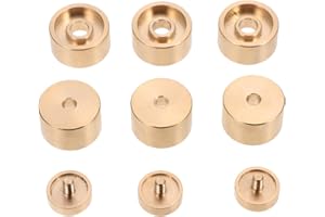 Vaguelly 1 Set Bonnet major Trumpet Button Buckle Upper and lower cover button trumpet Valve Replacement Parts Accessories clothes button piston copper washer Copper Press Covers