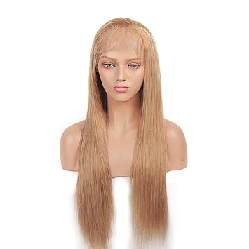 Amazon Com Newness Honey Blonde Human Hair Full Lace Wigs For