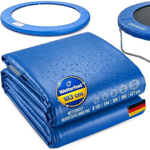 Monzana® Trampolin Randabdeckung Ø 183 cm 30cm breit 100% UV-beständig Reißfest Wetterbeständig Universell Federabdeckung Randschutz