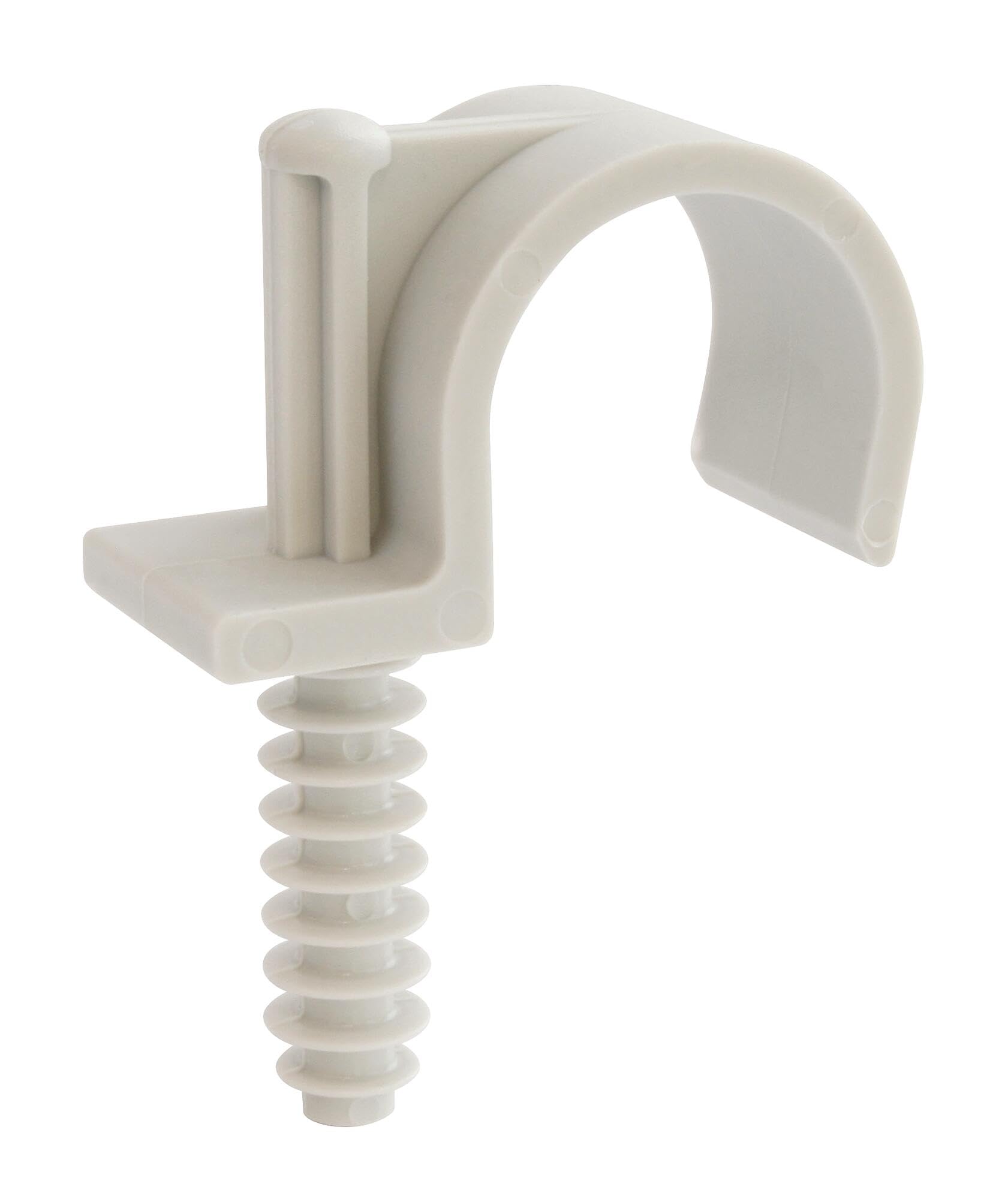 SOMATHERM FOR YOU, 10 Pack Nylon Pipe Clips for 25mm Tubing - Easy Installation with 6mm Ringed Rod - Ideal for All Your Plumbing Projects