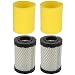 Hilom Pack of 2 796031 Air Filter for Briggs & Stratton 591334 594201 5428 5421 797704 310000 Engine John Deere MIU14395 D100 D105 D110 D130 D125 L105 L107 LA135 LA145 L108X124 E100 Lawn Tractor