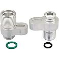 CM Swap LS A/C Compressor Adapter Fittings w/Gasket Sealing Rings Screw Kit fit for 10S17F & 10S20F - Replaces# 451-1106 451-1105 440-822 440-823, W10SA, DS345061, CM345061