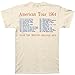 Bravado Beatles American Tour 1964 Men's T-Shirt (Medium), White/Tan