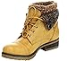 Refresh Wynne-01 Women's Combat Style Lace Up Ankle Bootie,Tan,8.5