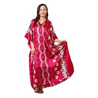 Up2date Fashion Caftan with Cherry Blossom Print, One Size, Style#Caf-67