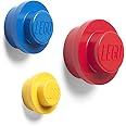 Lego Wall Hanger Set - 3-Piece Decorative Home Accessories for Kids & Adults, Cute Room Decor, Space-Saving Coat Hooks, Wall Hangers Red, Blue, Yellow
