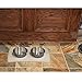 Petfusion Large Waterproof Pet Food Mat (Beige, 24X16