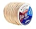 Mandala Crafts 2mm Tan Blind Strings Lift Shade Cord - 109 Yards Braided Nylon Cord for Roman Shades, Curtain String, and Blinds Repair or Replacement