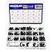 NINDEJIN Grub Screws Set Screws Assortment Kit (666 Black Socket Set Screws)