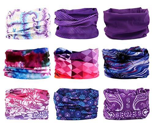 Toes Home Outdoor Magic Headbands Bandana Scarf Neck Gaiter Hairwraps Face Mask UV Resistence Seamless Headwear 9PCS