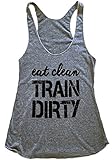 The Bold Banana Women's Eat Clean Train Dirty Tank top