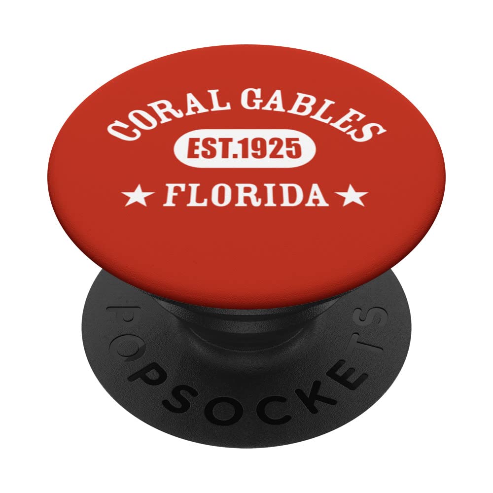 CORAL GABLES FL Classic Athletic Design PopSockets Swappable PopGrip