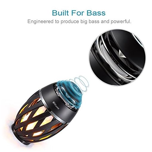 dikaou led flame table lamp